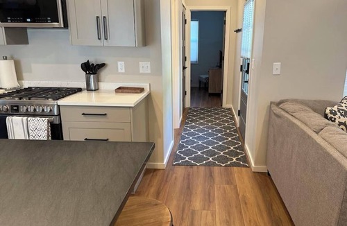 Historic Railroad District Hotel | One bedroom one bathroom studio with full kitchen and stunning patio.