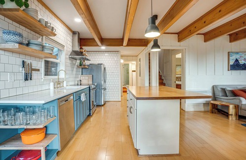 Langlois House | Pacific View Home: Hot Tub & Ocean/Valley Views!