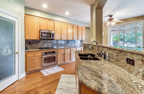 Palmdale House | Pool, Patio & Games! Suburban Home in Palmdale