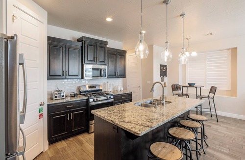 St. George Villa | Poolside 3BR w/EV Fast Charger & Red Rock Views