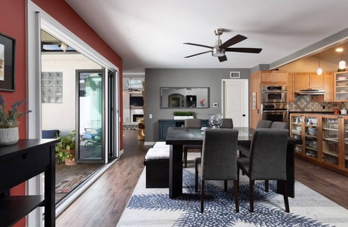 Brea House | Poolside Primary Suite at Oasis Patio Pool House