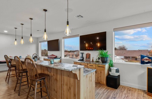 St. George House | Red Rock Views at Snow Canyon | Private Pool, Hot Tub, & Game Room