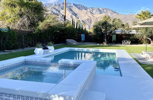 Sunrise Vista Chino House | Remodeled Home w/30-Ft Pool, 8-Person Spa, Free WIFI & Stunning Mountain Views