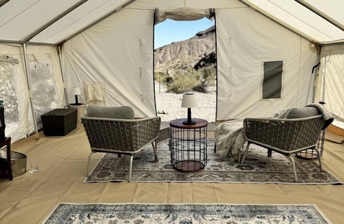 Nelson RV Rental | Remote Expansive Tented Cabin Incredible for a Glamping Experience in Nevada