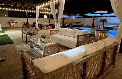 Indio House | Resort style home with saltwater POOL & SPA! Large backyard