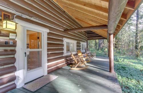 McKenzie Bridge House | Restored log cabin with classic porch - near river trails hot springs & more