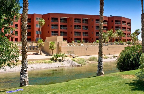 Bullhead City Condo | Riverfront Casino View Pool Spa Beach Private boat launch, BBQ's (code 1G)