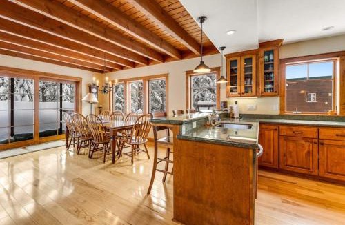 Serene Lakes House | Rustic cabin by the lake & skiing with private sauna & game room - dog-friendly