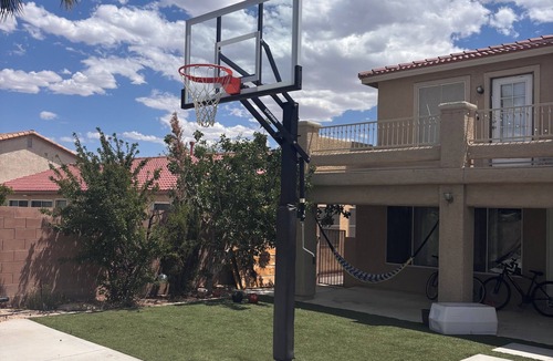 North Las Vegas House | Spacious 5BR/3BA Furnished Home, All-Inclusive, Basketball Court, Mtn Views