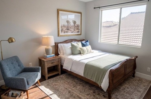 North Las Vegas House | Spacious 5BR/3BA Furnished Home, All-Inclusive, Basketball Court, Mtn Views