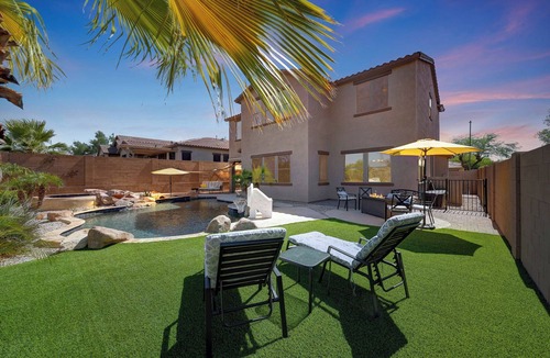 Estrella Mountain Ranch House | "Spacious 5BR Estrella Home, Pool Table, Heated Pool & Spa/Family & Groups"