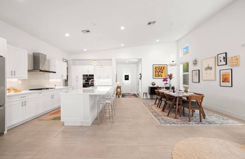 Indian Wells House | Spacious Indian Wells Oasis w/Pool Views, Firepit Patio, Mtn Views & Open Living Design