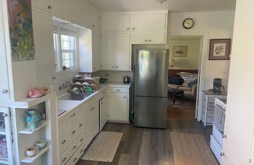 Fort Bragg House | Spacious, light-filled house walking to historical downtown with fenced in yard.