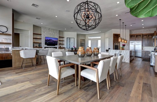 Summerlin South House | Stunning 1 Story, 3 Bdr W gym w peloton basic dumbells, massage room, Pool & Spa