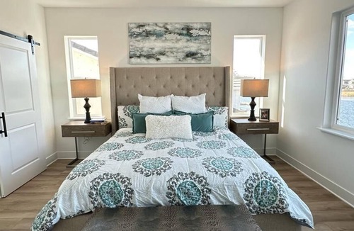 Lathrop Villa | Stunning Brand New Home on a Lake in an incredible neighborhood