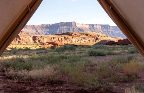 Moab RV Rental | Stunning Family Glamping Tent for a True Outdoor Experience on a Secluded Ranch in Moab, Utah