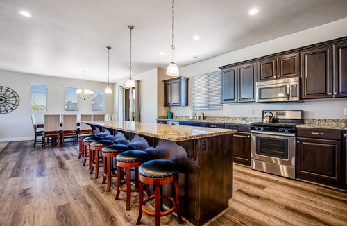 Santa Clara House | Stunning home with private hot tub, shared pool, fitness room, deck, & firepit