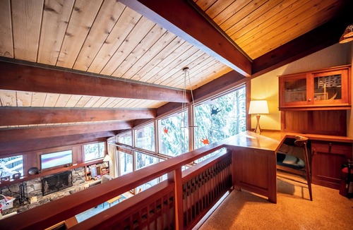 Comstock Acres House | Stylish Redwood Home with Hot Tub and Private Beach Access
