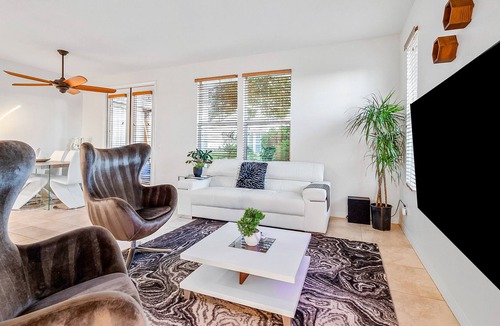 East Side Capistrano House | Sunny dog-friendly townhome with pool, close to beach, fireplace, & washer/dryer
