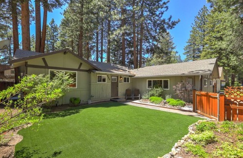 Tahoe Island House | Tahoe Keys Getaway | Game Room & Fire Pit