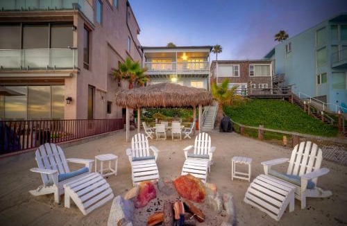 South Oceanside House | The Cottage By The Sea, Oceanfront Patio, Palapa, Fire Pit, BBQ, Private Beach