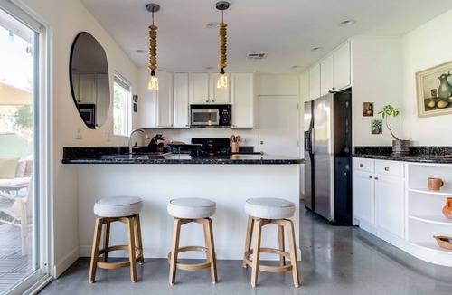 Palm Springs House | The Desert Orchard · 3 King Beds! Private! Salt Water Pool & Spa! Pets!