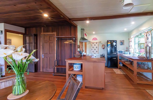Jenner Cabin | The Dreamboat Romantic soaking tub Jenner CA