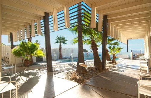 Desert Hot Springs Apartment | The Getaway 2BR #6: Pool, Mountain View, Kids/Pets welcome