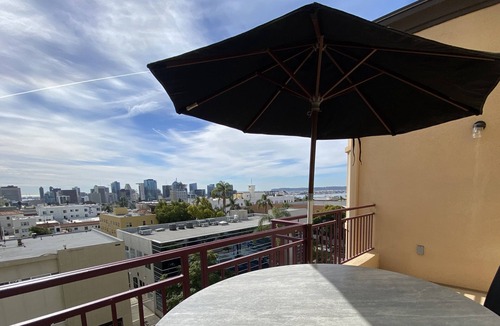 Bankers Hill Condo | Top floor, stunning views, resort amenities, secure parking, walkers' paradise!