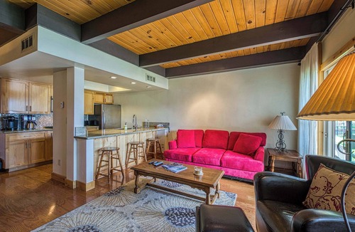 Tahoe Keys Condo | Two-story lakefront condo with access to dock, hot tub, pool & tennis