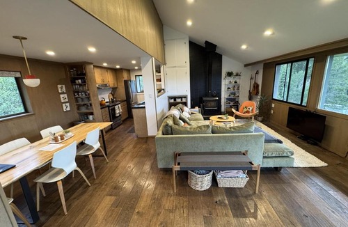Bear Valley Apartment | Unique & Open Cabin with Atrium VH 125 apts