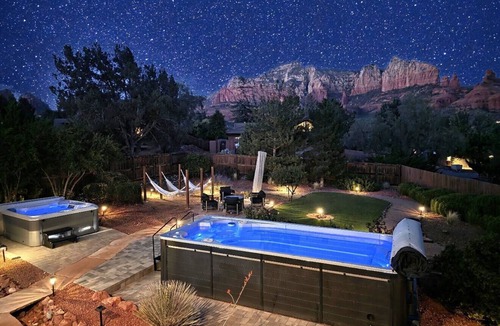Uptown Sedona House | Uptown EPIC - Wow Views! 25Guests 2Homes 10BR 9BA 2Pool 2Spa 2GamesRM Location