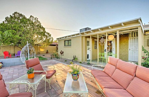 South Country Club Manor House | Vibrant Home with Patio about 3 Mi to Downtown Phoenix!