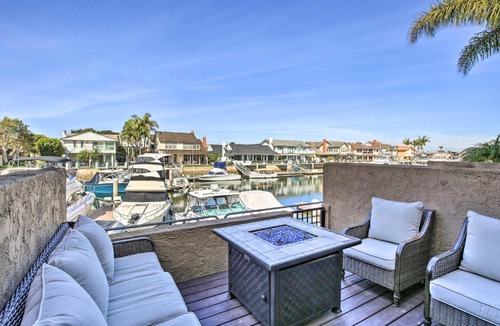 Huntington Beach House | Waterfront Huntington Beach Condo w/Fire Pit