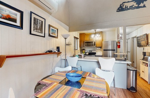 Fish Camp House | Wilderness upgraded duplex with wood fireplace, balcony, & shared EV charger