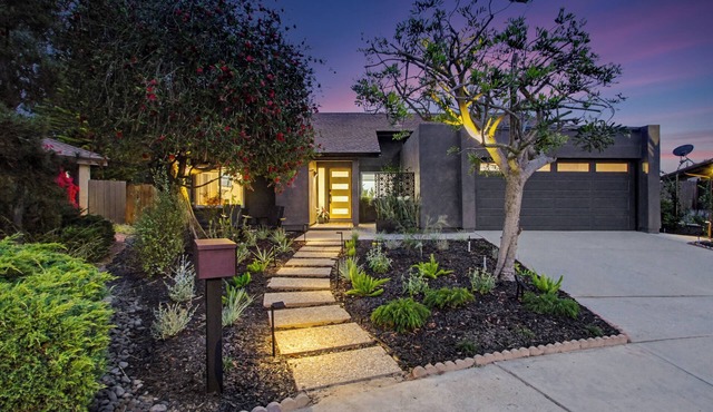 A newly renovated modern retreat in coastal Encinitas, California.