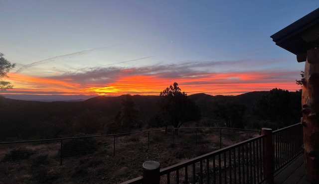 Breathtaking Log Home on Your Own Mountaintop with stunning, panoramic views!