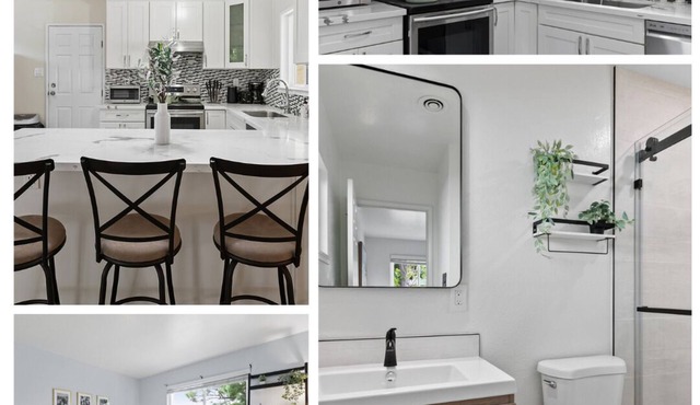 Charming 3-bedroom house with AC and newly remodeled baths/kitchen