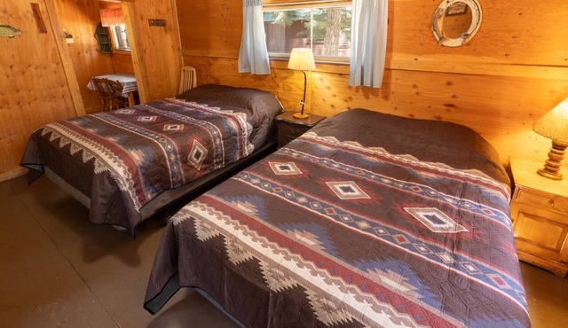 Charming Trout Cabin at Camp Layman | Riverside Family Basecamp with Two Queens