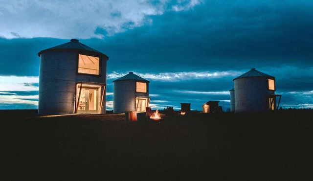 Clark Farm Silos #1 - Panoramic Mountain Views