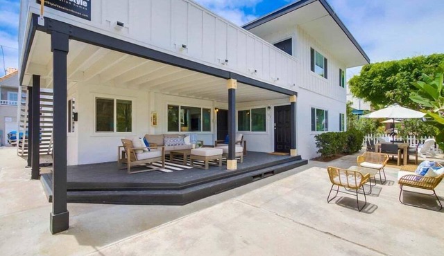 Entire Building! 4 Units + 2 Levels + 4 Patios + 8 Parking