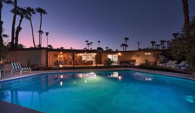 FABULOUS PRIVATE MID-CENTURY FOUR BEDROOM RESORT STYLE POOL HOME IN CENTRAL PS