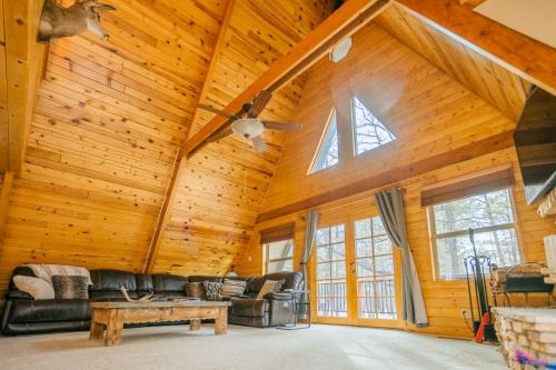 Furnished Deck + Fire Pit: Happy Jack Cabin
