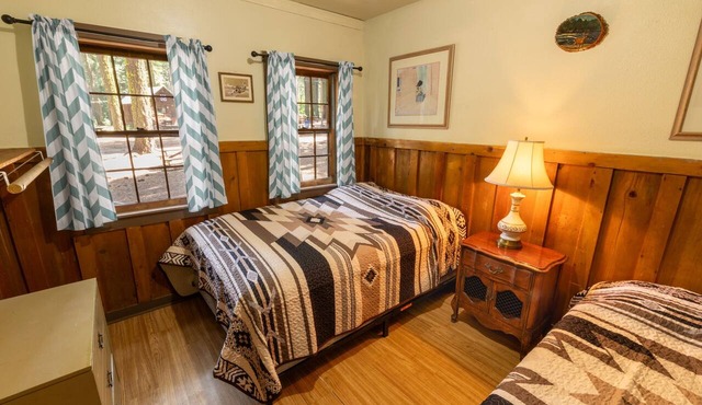 Large Feather Cabin at Camp Layman | Spacious Riverside Family Lodge