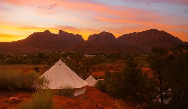 Luxury Glamping King Tent with A/C and BBQ Grill