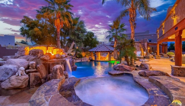 Luxury Winding Waterslide Oasis+SportCourt+Golf+SwimupBar+Playset+Firepits+PingPong+Pooltable