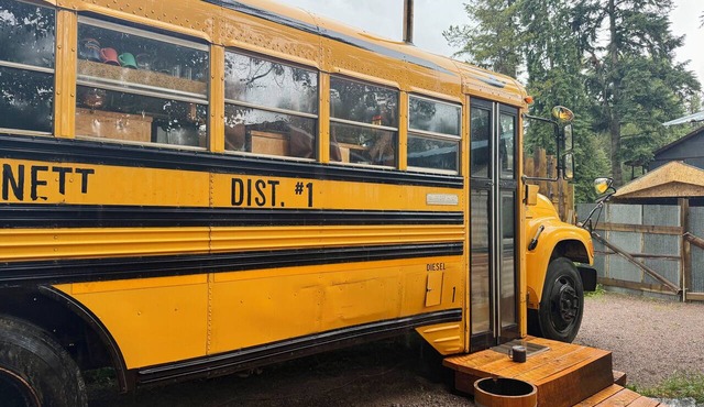 Magic School Bus in historic Martin City offers a memorable getaway