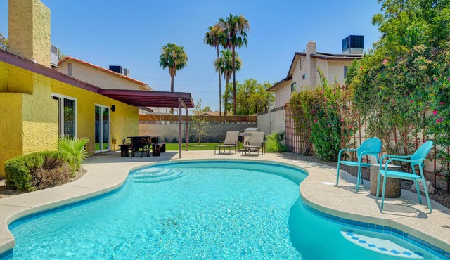 Modern & Serene Spanish Style Home w/Beautiful Pool, AC, and Amenities