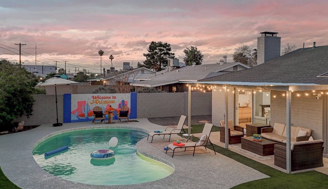 New! Modern Home on Mill Ave. Pool. Pet Friendly.