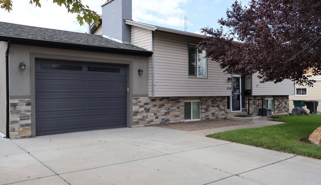 Newly remodeled home on a quiet street with a large yard.